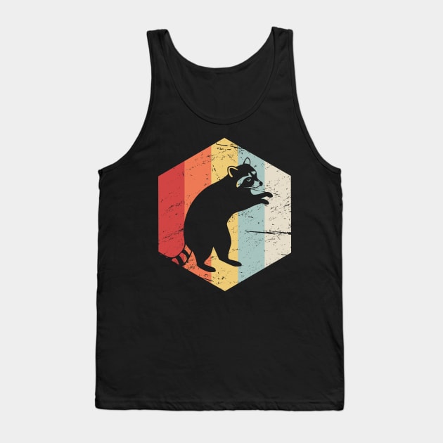 Retro 70s Raccoon Tank Top by MeatMan